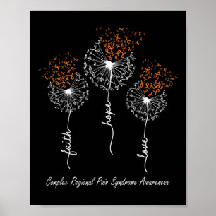 Crops Bewustzijn Geloof Hoop Liefde Paardenbloem Poster
