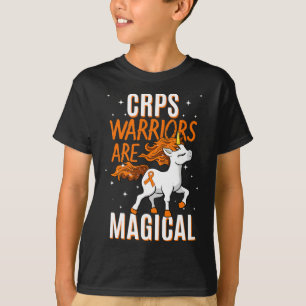 Crops Warrior Magical Unicorn Sinaasappel Ribbon C T-shirt