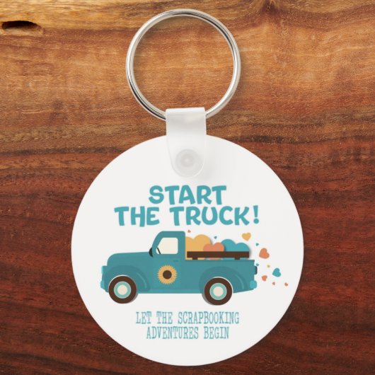 CROPTOBERFEST 2024 BUTTON #2 - Start de truck! B Sleutelhanger (Voorkant)