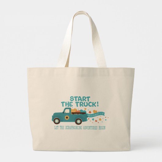 Croptoberfest 2024 Canvas Bag - Start de truck! B Grote Tote Bag (Achterkant)