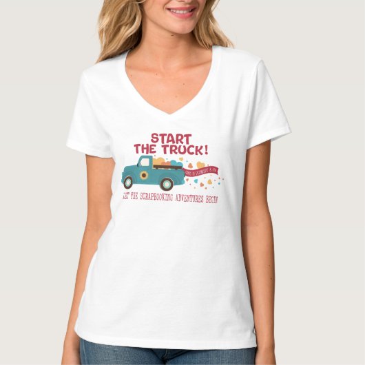 CROPTOBERFEST 2024 T-shirt - Start de truck rood (Voorkant)
