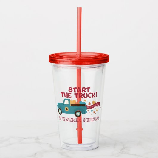 CROPTOBERFEST 2024 Tumbler - Start de truck Acryl Drinkbeker (Voorkant)