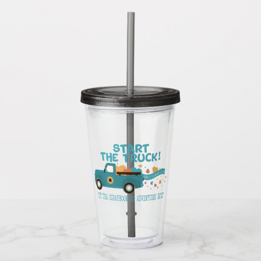 CROPTOBERFEST 2024 Tumbler - Start de Truck B Acryl Drinkbeker (Voorkant)