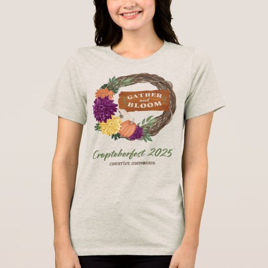 Croptoberfest 2025 Tri-Blend shirt (Voorkant)