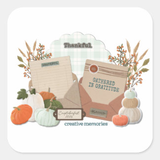 Croptoberfest 2026 3" Vierkante Sticker Sheet