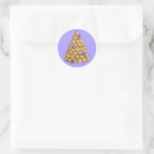 Croquembouche Choux Bun Cream Puffs Wedding Cake Ronde Sticker (Tas)