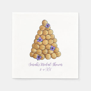 Croquembouche Choux Bun Cream Puffs Wedding Cake Servet