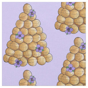 Croquembouche Choux Buns Pansy Franse Trouwtaart Stof