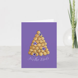 Croquembouche Choux Pastry Weddenschap Cake Bride Kaart