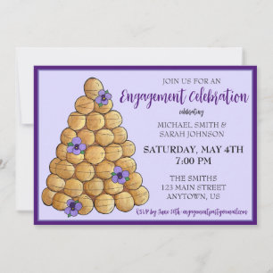 Croquembouche French Wedding Cake Engagement Party Kaart