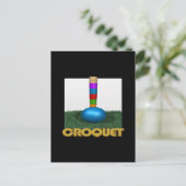 Croquet 2 briefkaart (Staand voorkant)