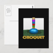 Croquet 2 briefkaart (Voorkant / Achterkant)