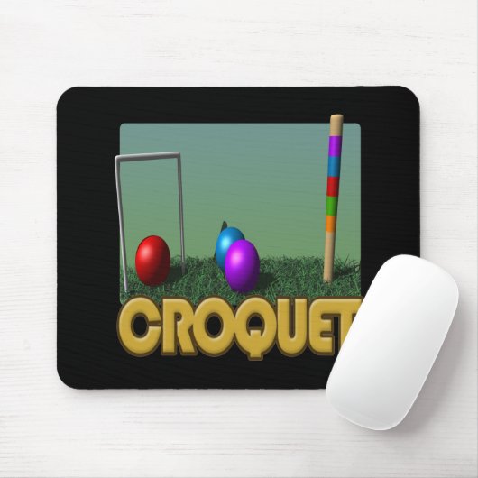 Croquet 5 muismat (Met muis)