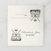 Croquet apparatuur Set Escort Kaart Plaats Kaart I Plaatskaartje (Buitenkant ongevouwen)