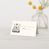 Croquet apparatuur Set Escort Kaart Plaats Kaart I Plaatskaartje (Achterkant)