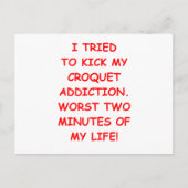 croquet briefkaart (Voorkant)