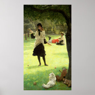 Croquet, c.1878 poster