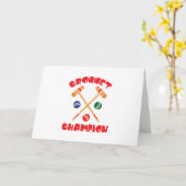 Croquet Champion Kaart (Gele Bloem)