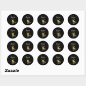 Croquet Chick #4 Ronde Sticker (Vel)