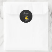 Croquet Chick #4 Ronde Sticker (Tas)