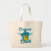 Croquet Chick 7 Grote Tote Bag (Voorkant)