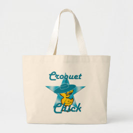 Croquet Chick 7 Grote Tote Bag