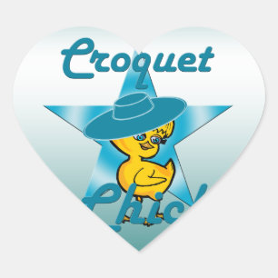 Croquet Chick 7 Hart Sticker