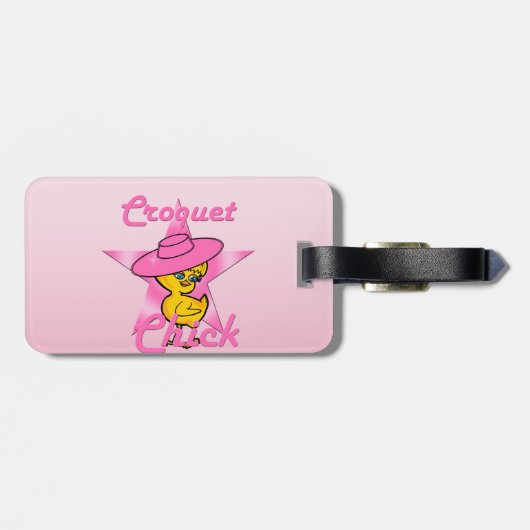 Croquet Chick #8 Bagagelabel (Achterkant horizontaal)