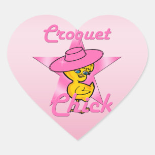 Croquet Chick #8 Hart Sticker