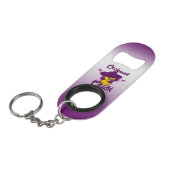 Croquet Chick #9 Sleutelhanger Flessenopener (Voorkant Gekanteld)