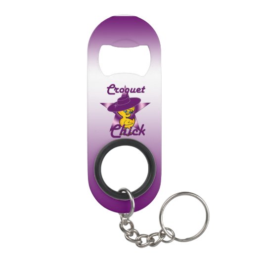 Croquet Chick #9 Sleutelhanger Flessenopener (Achterkant)