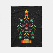 Croquet Christmas Tree Xmas  Fleece Deken (Voorkant)