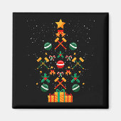 Croquet Christmas Tree Xmas Magneet (Voorkant)