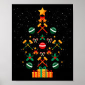 Croquet Christmas Tree Xmas  Poster (Voorkant)
