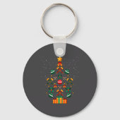 Croquet Christmas Tree Xmas  Sleutelhanger (Voorkant)