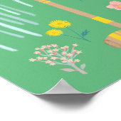 CROQUET DE HELE DAG Gazon Spelletjes Plezier Schat Poster (Hoek)