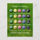 Croquet Emomotion Briefkaart (Voorkant)