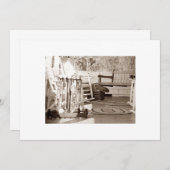 CROQUET, FUN, PARTIJTIJDINVITATIE KAART (Voorkant / Achterkant)