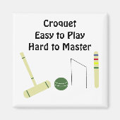 Croquet Game met Gezegde Magneet (Voorkant)