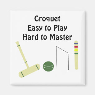 Croquet Game met Gezegde Magneet