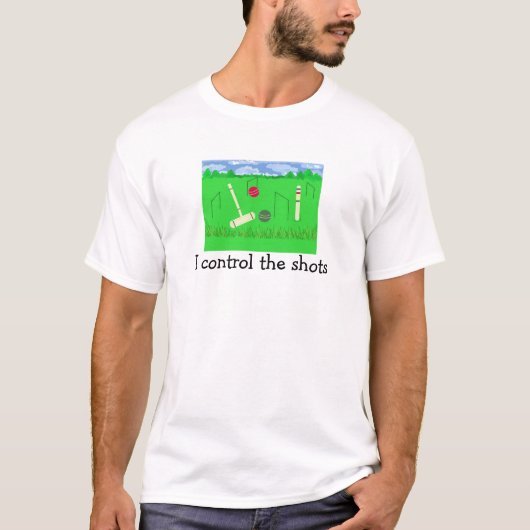 Croquet I controleert de Shots T-shirt (Voorkant)