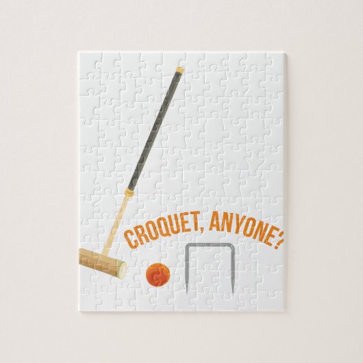 Croquet-iedereen Legpuzzel (Verticaal)