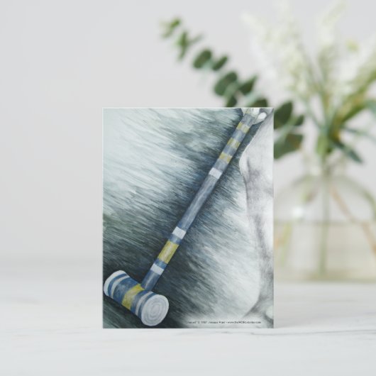 Croquet Invitation Kaart (Staand voorkant)