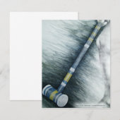 Croquet Invitation Kaart (Voorkant / Achterkant)