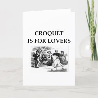 CROQUET is bedoeld voor liefhebbers Feestdagen Kaart