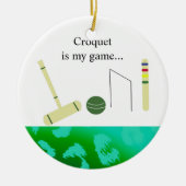 Croquet is mijn spel keramisch ornament (Voorkant)
