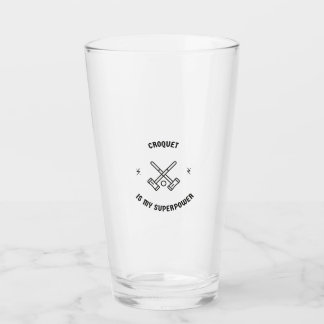 Croquet is mijn superkracht glas