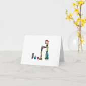 Croquet Kaart (Gele Bloem)