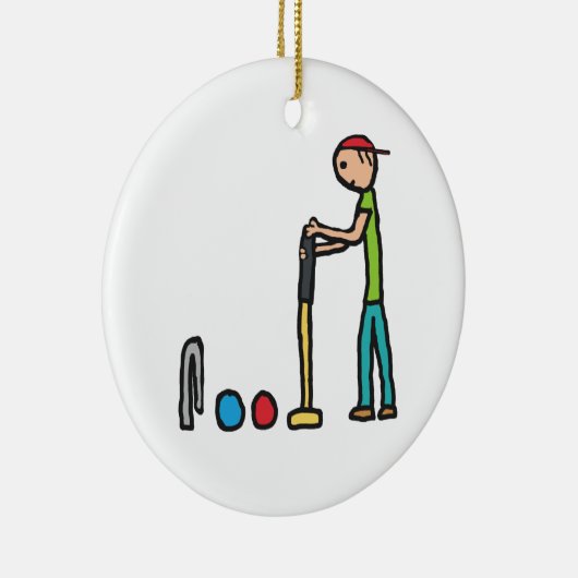 Croquet Keramisch Ornament (Rechts)