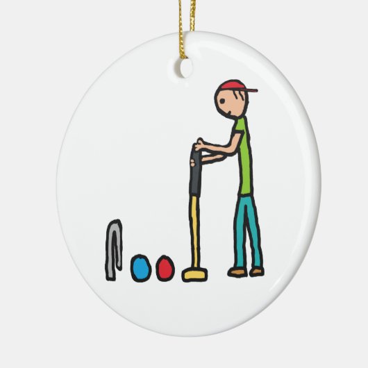 Croquet Keramisch Ornament (Links)